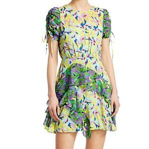 Tanya Taylor Corine Silk-Blend Mini Dress